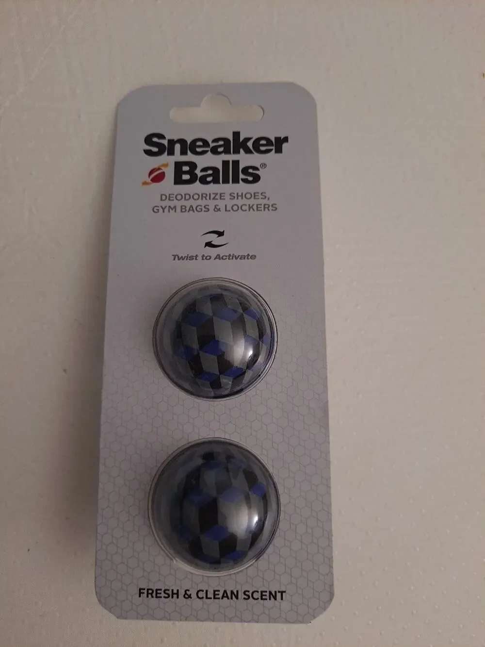 Sneaker Balls Deodorize Shoes, Gym Bags & Lockers 2 Pack Fresh And Clean Scent